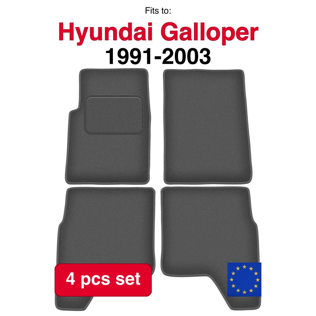 Velour Car Mats For Hyundai Galloper Off-Road (1991-2003)