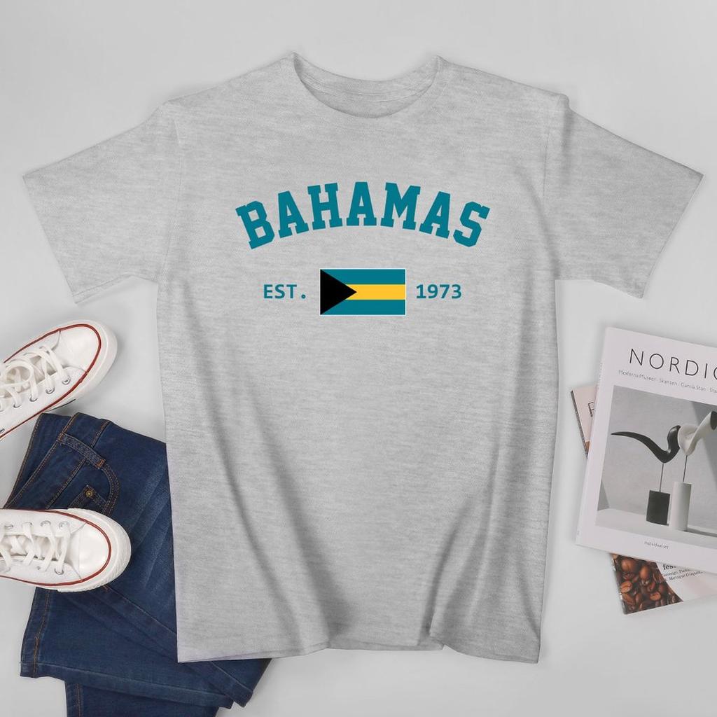 Unisex Unisex Bahamas EST1973 Independence Day Tshirt Tees T Shirts WoUnisex Boys 100 Cotton TShirt