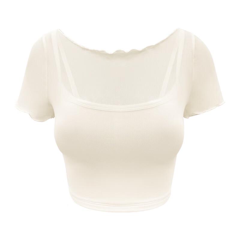 TangJun Women s Mesh Short Sleeve Yoga Top S-XL