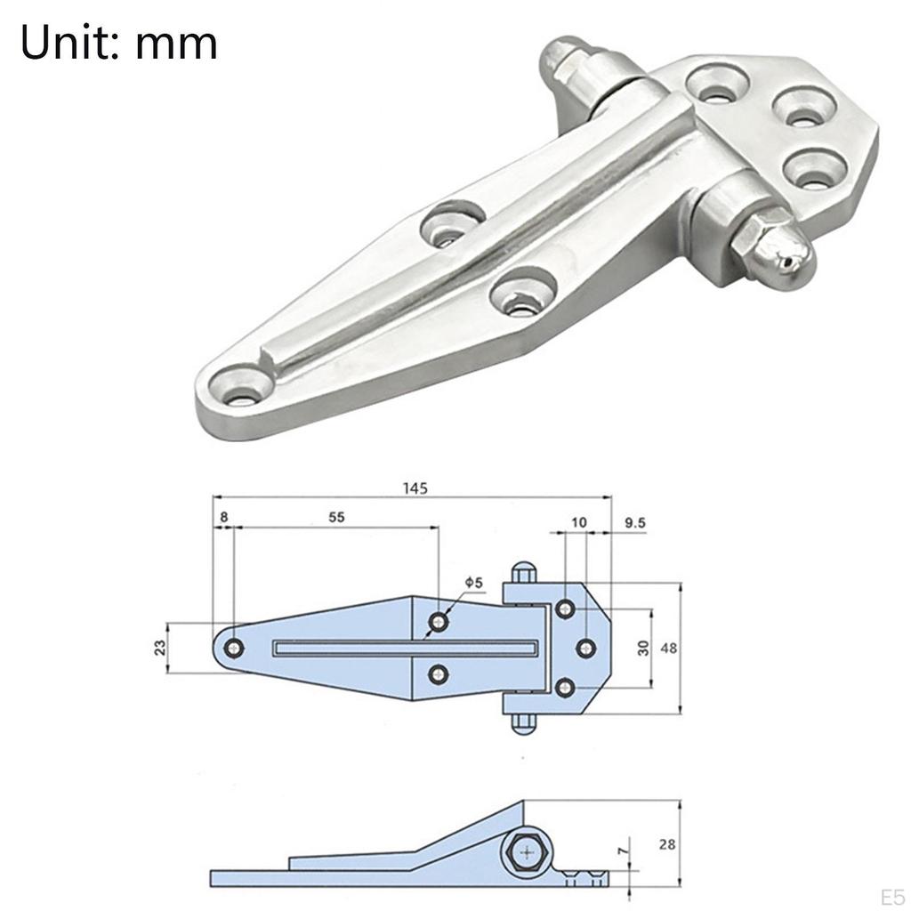Cold Storage Door Lock Hinge for Freezer, Stainless Steel Accessory Roaster
