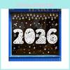 Static Christmas Decorative Sticker With Numbers Santa Claus For Festive Decor