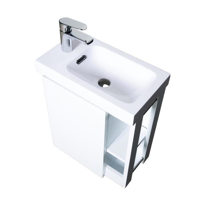 White Resin Hand Basin Ref. MTC 1028 Dimension 41.5 X 23 X 5 Cm