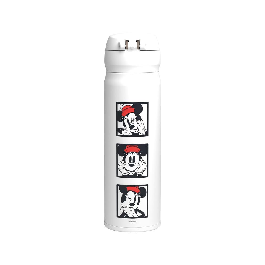 Thermos Vacuum Insulated Portable Minnie Mouse Removable Spout for Easy Stainless Steel Keeps Drinks Hot or MNI Mug, 500ml, Design, Cleaning,