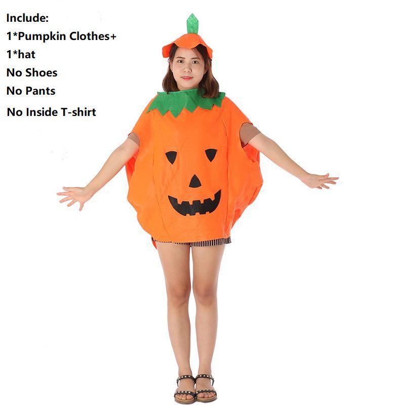 Charmantes Halloween-Kostüm für Eltern-Kind Kürbis Cosplay Outfit