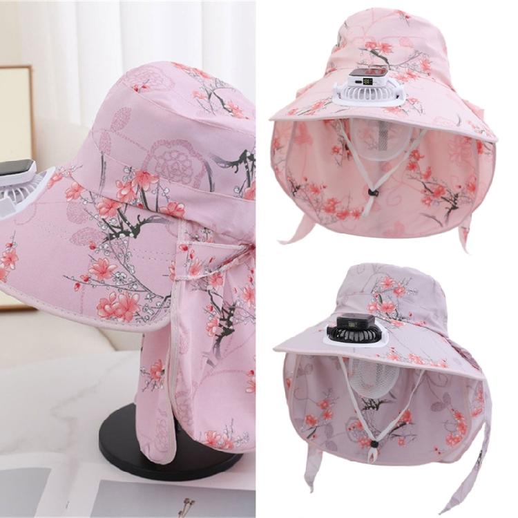 Solar Charged Fan Hat with NeckCovers Comfortable Cooling Fan Fisherman Hat For Outdoor Activity Hiking Camping Gear
