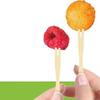 100Pcs Mini Bamboo Appetizer Forks Eco-Friendly Dessert Fork Bamboo Disposable Fork  Dessert Serving