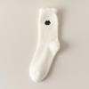 Women's Cable Knit Fleece Mid-Calf Socks - Warm, Thick, and Solid Color for Autumn/Winter