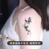 Schmetterling Kräutersaft Tattoo-Aufkleber, Nicht-reflektierendes realistisches Design, Langlebige wasserdichte Körperkunst für einen auffälligen Stil