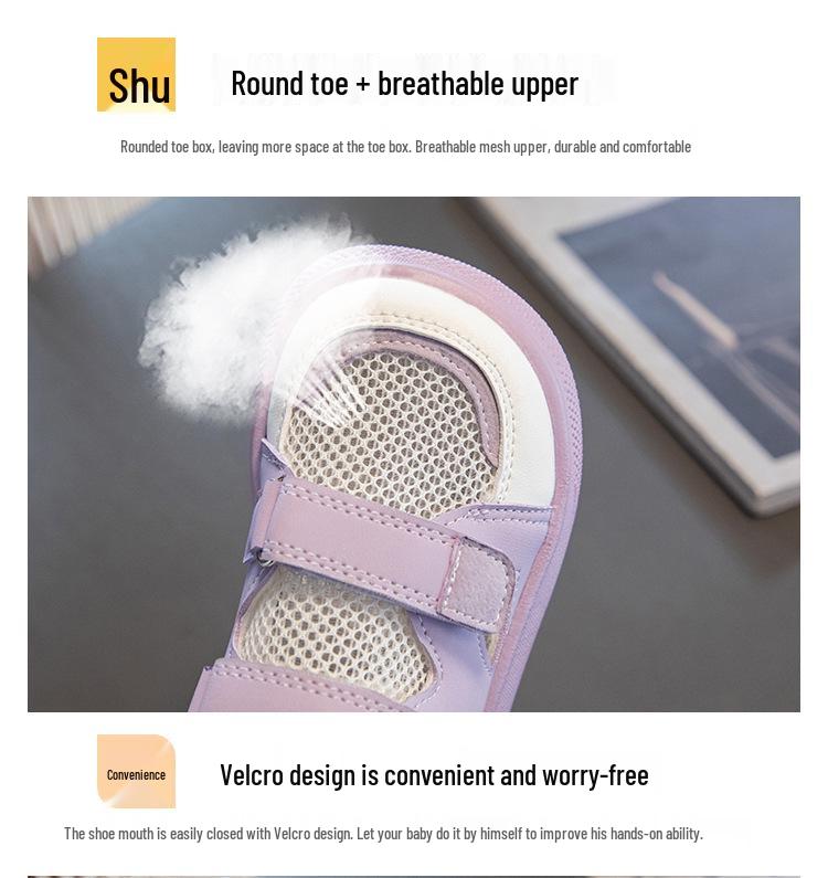 2026 Summer Kids' Breathable Mesh Sports Shoes & Closed-Toe Sandals