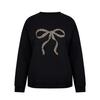 Miso Womens/Ladies Bow Crew Neck Long-Sleeved Sweatshirt