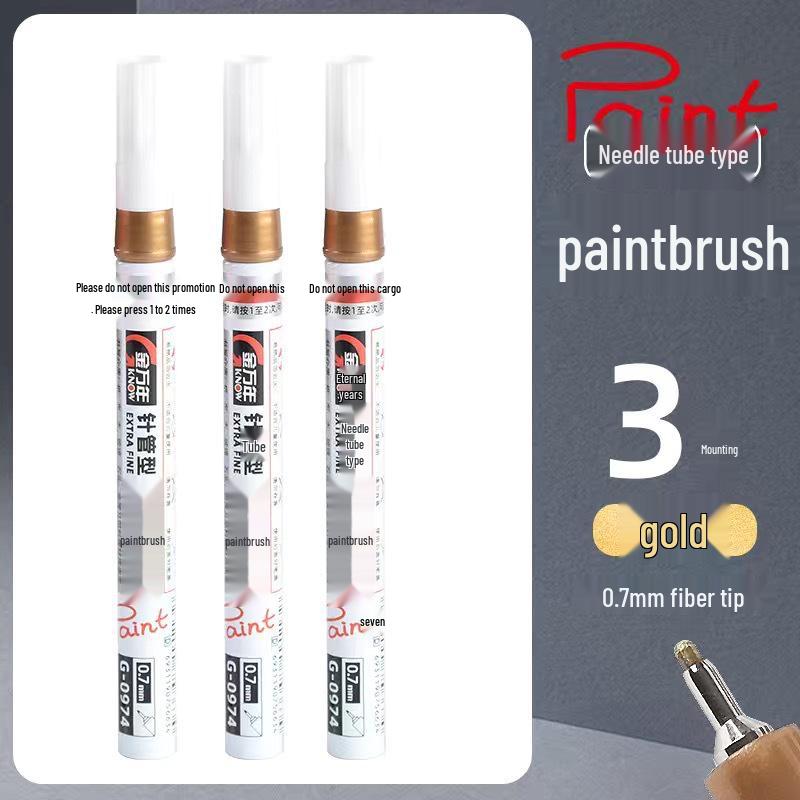 Jin Wannian Oil-Based Waterproof Touch-Up & Marking Pen for Metals