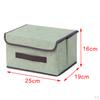 Faltbarer Aufbewahrungsbehälter mit Deckel, Stoff Dekorative Box Organizer Behälter Korb Würfel für