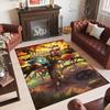 Personalized Crystal Velvet Carpet Custom Name Text,Amazing World of Gumball Anti Slip Area Rug For Home Decoration