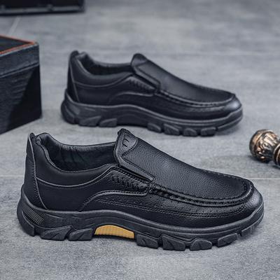 Autumn New Casual Business Shoes Men Soft Bottom Non-slip Lightweight Breathable Middle-aged and Elderly Shoe
