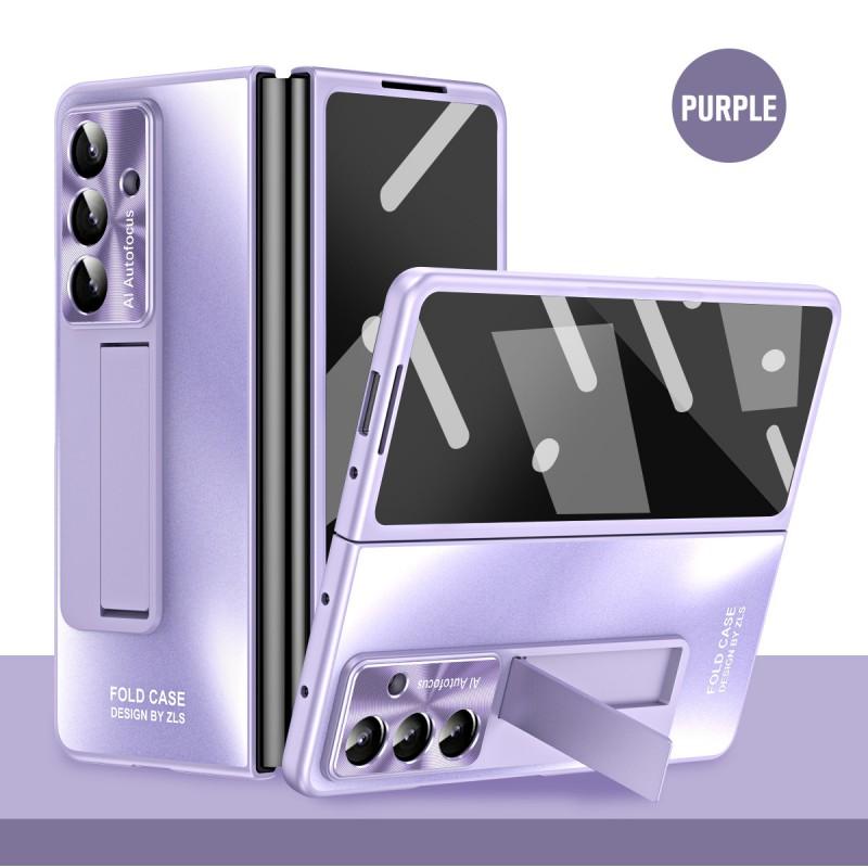 Case Galaxy Z Fold7 Fold5 Screen Protector Stand Shockproof Anti-fingerprint PC Electroplated Foldable Slim