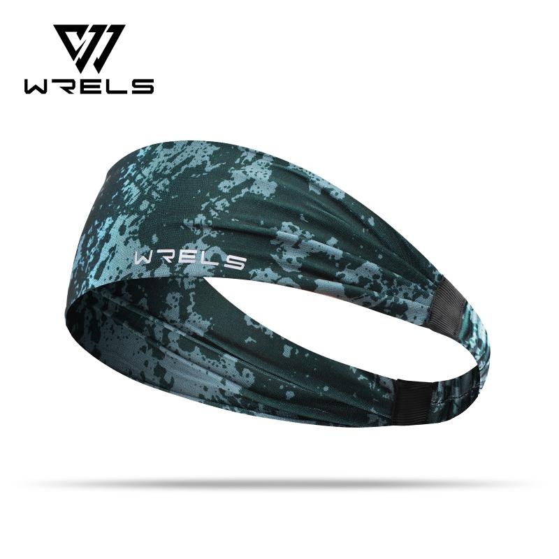 WRELS Summer Sport Headbands Breathable Fitness Sweatband Non Slip Elastic Tennis Headband Men Woman Soft Yoga Sweat Hair Bands