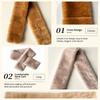 Soft Plush Cross Scarf Furry Winter Collar Scarf Korean Style Neck Scarf  Women Girl