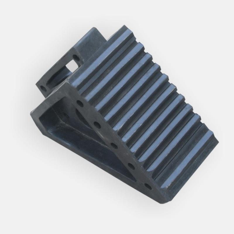 Большой портативный противооткатный башмак: Резино-деревянная пробка для шин грузовых автомобилей