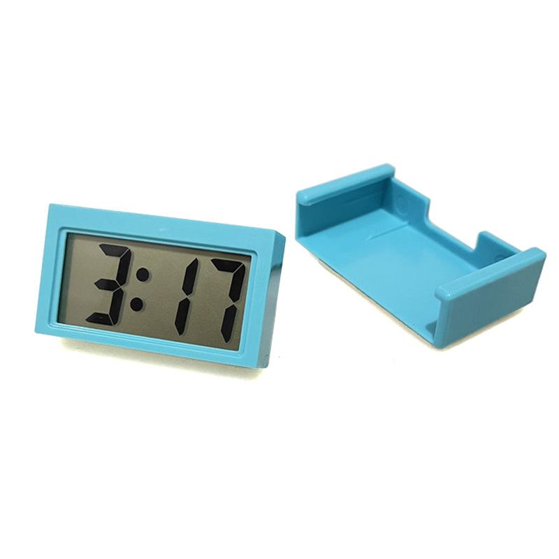 Mini Digital Klocka Stor Skärm Bil Instrumentpanel Elektronisk Klocka Självhäftande Digital Tidsfäste Bilklocka