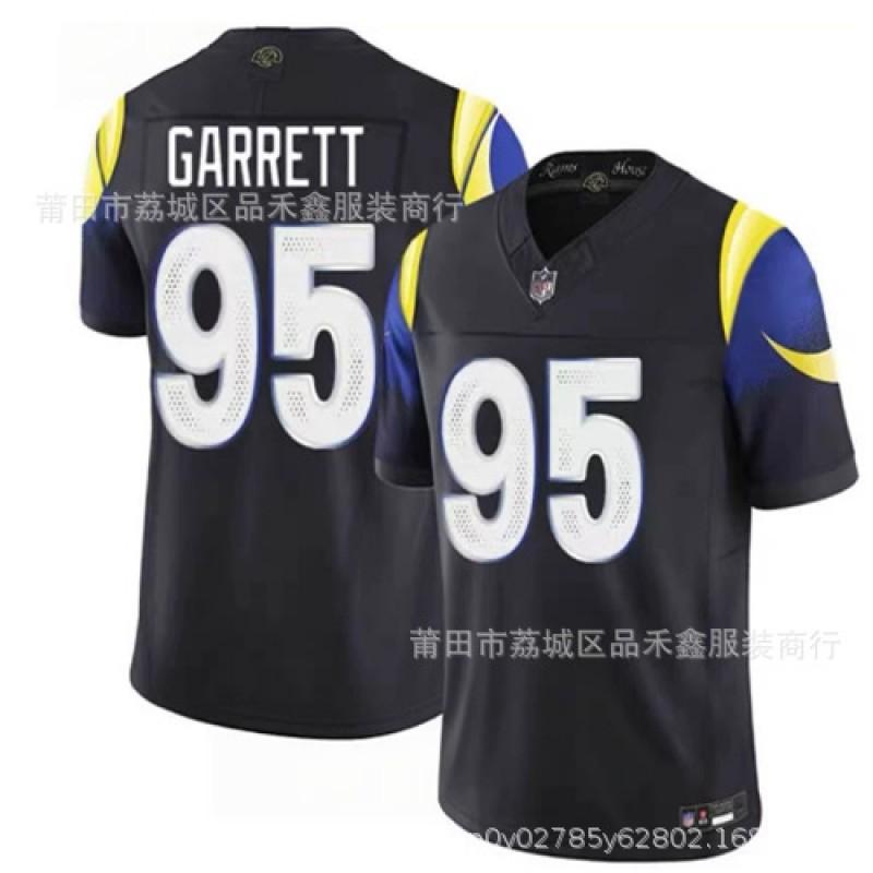 Men Women Cotton Football Jersey Rams Team Donald 99 Macua 12 9 23 Embroidered Sport Shirt Winter