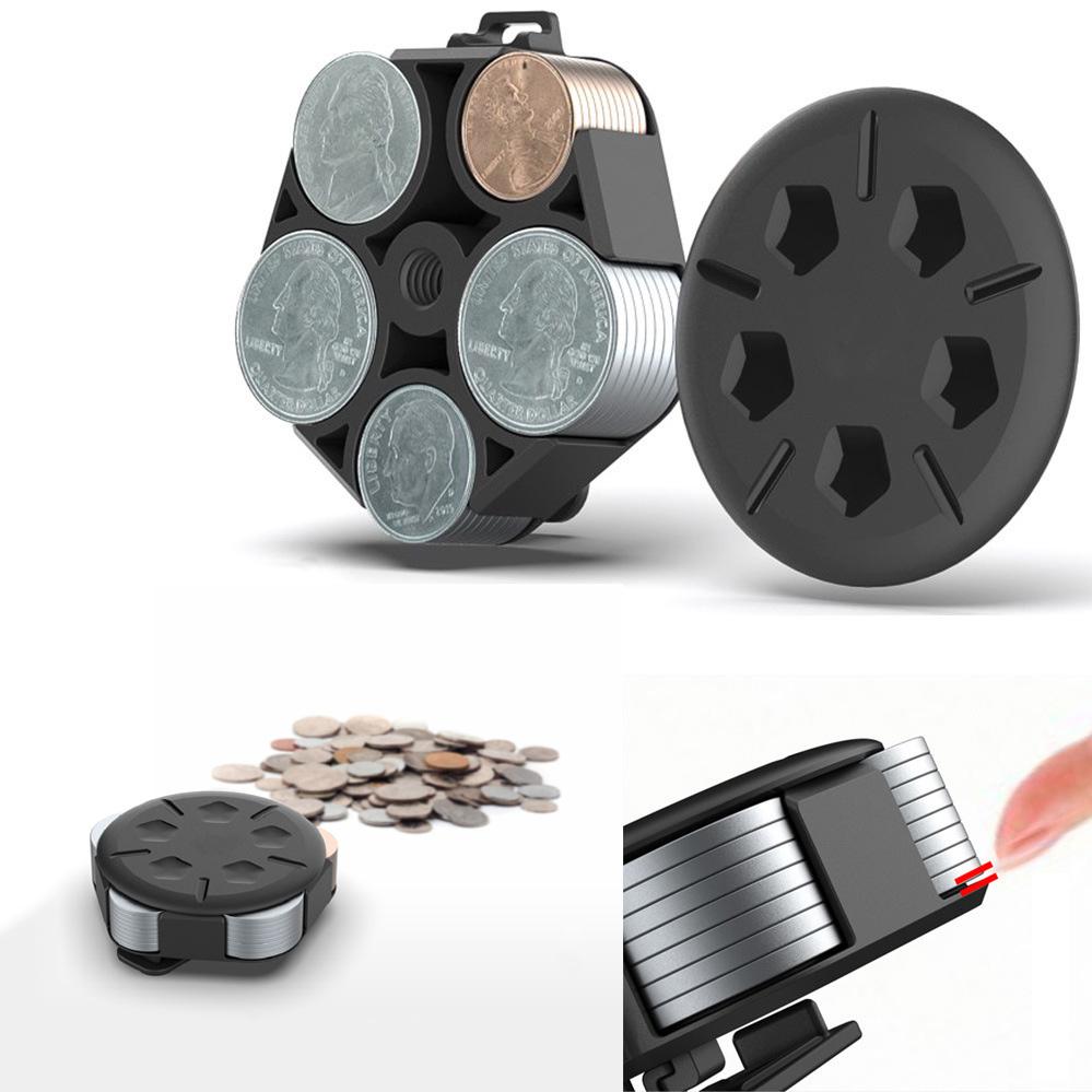 Multifunctional New Portable Plastic Game Coin Categorizing Box Outdoor Hanging Waist Loss Prevention Dollar Coin Organizer Box