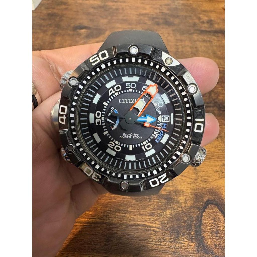 Used CITIZEN Eco-Drive Divers Watch Aqua