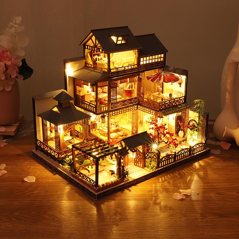 

Jiate P006 Сад Яцюань Сделай сам Деревянный сруб: Вилла-модель ручной работы в японском стиле