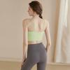 Women's Quick-Dry Shockproof Yoga Sports Bra with Thin Straps and Fixed Pads