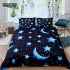Home Living Luxury 3D Star Sun Print 2/3Pcs Comfortable Duvet Cover PillowCase Bedding Sets Kids Queen and King EU/US/AU Size