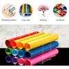 Craft Paper Roll Rack 2 Pieces Transparent Acrylic Stand 16-Hole Craft Paper Roll Holder For Organization Desktop Art Studio