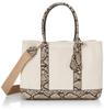 [Cache Cache] Partition Canvas Tote with Shoulder Strap, Large, 01-00-78391, Women's, PYSN, Size F