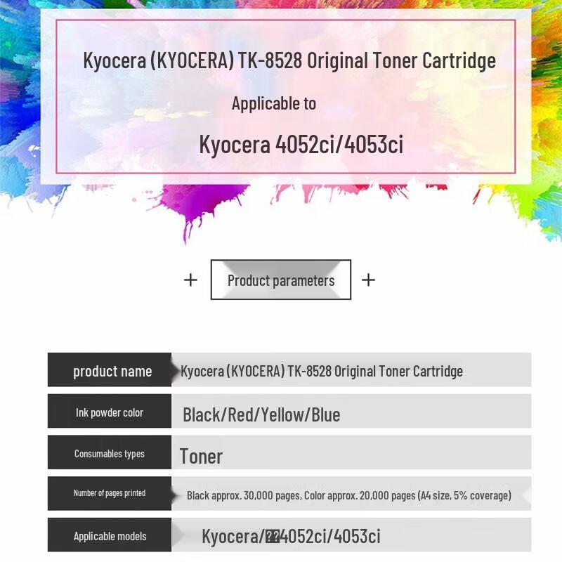 KYOCERA TK-8528K Black Original Toner Cartridge
