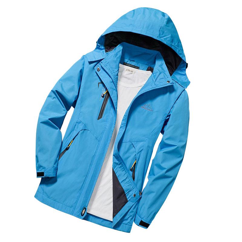 Unisex Spring/Autumn Waterproof Windbreaker: Lightweight, Single-Layer Outdoor Jacket - Perfect for Couples and Mountaineering.