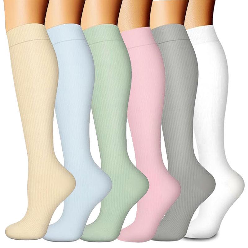 Compression Knee-high Socks Set for Running and Sports - Graduated Support, Multiple Pairs (3/4/6/8)