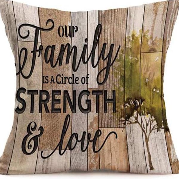 American Retro Printed Linen Pillowcase Living Room Sofa Office Pillow Car Cushion Cover