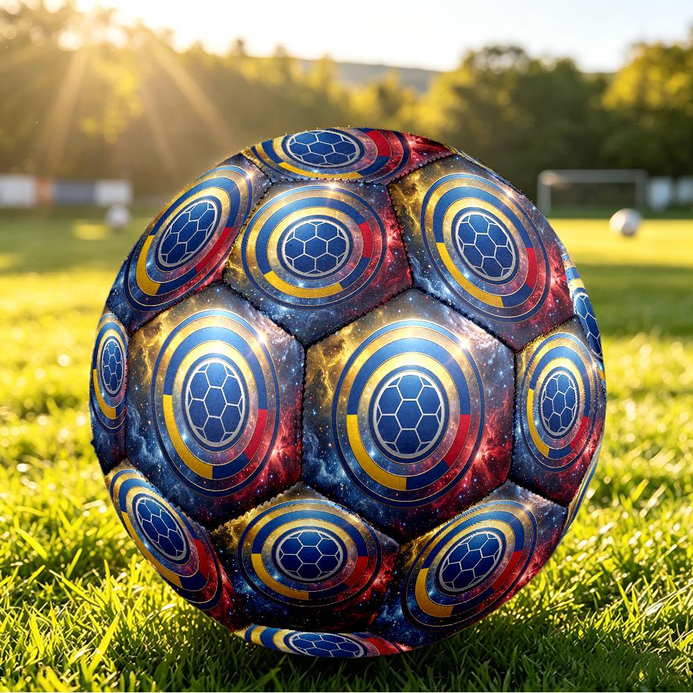 Colombia Football Printed Size 5 Soccer Ball Wear Resistant Standard Adult Training Football Fan Gift for Indoor Outdoor Match Sports