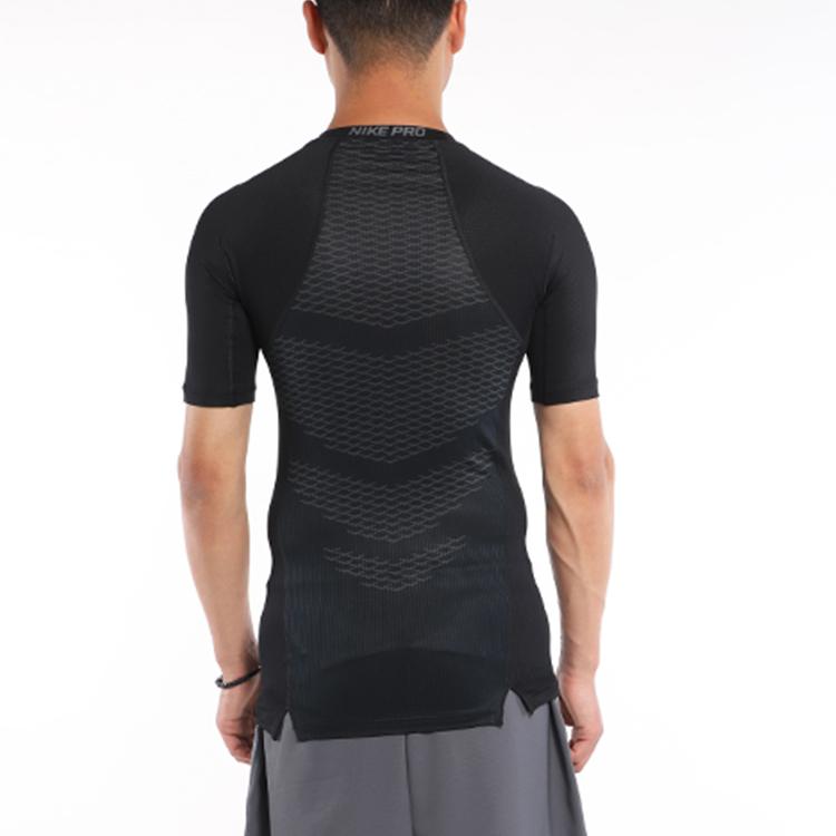 Nike Pro Casual Sports Quick Dry Compression Short Sleeve Fitness Top Men Tops Black 828175-010