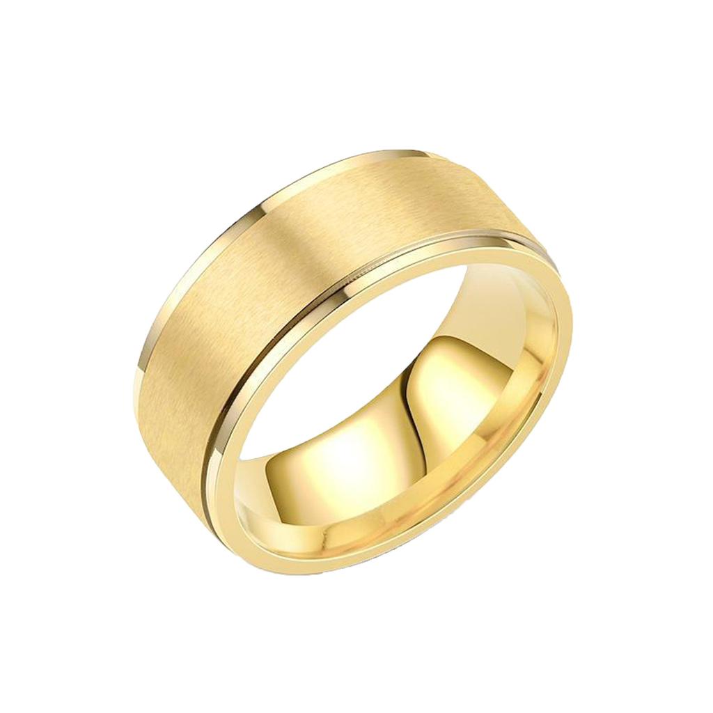 Neutral Couple Titanium Steel Frosted Ring