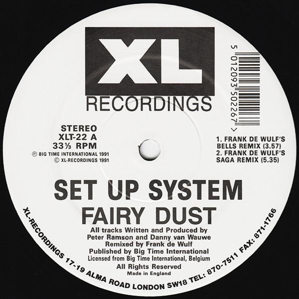 12inch Record SET UP SYSTEM - Fairy Dust XLT22 XL Recordings 1991 UK Dance & Electronica Used
