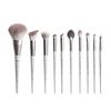 10-Piece Soft Synthetic Makeup Brush Set Portable Professional Kit Face Eyes Blending