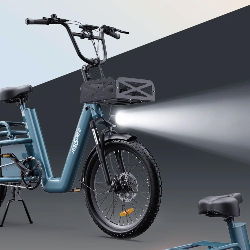 OneSport OT01 Electric Bike Cargo E-bike 650W 20 Inch Tires 48V 27AH 1296Wh Support APP Hydraulic Disc Brakes LCD Display