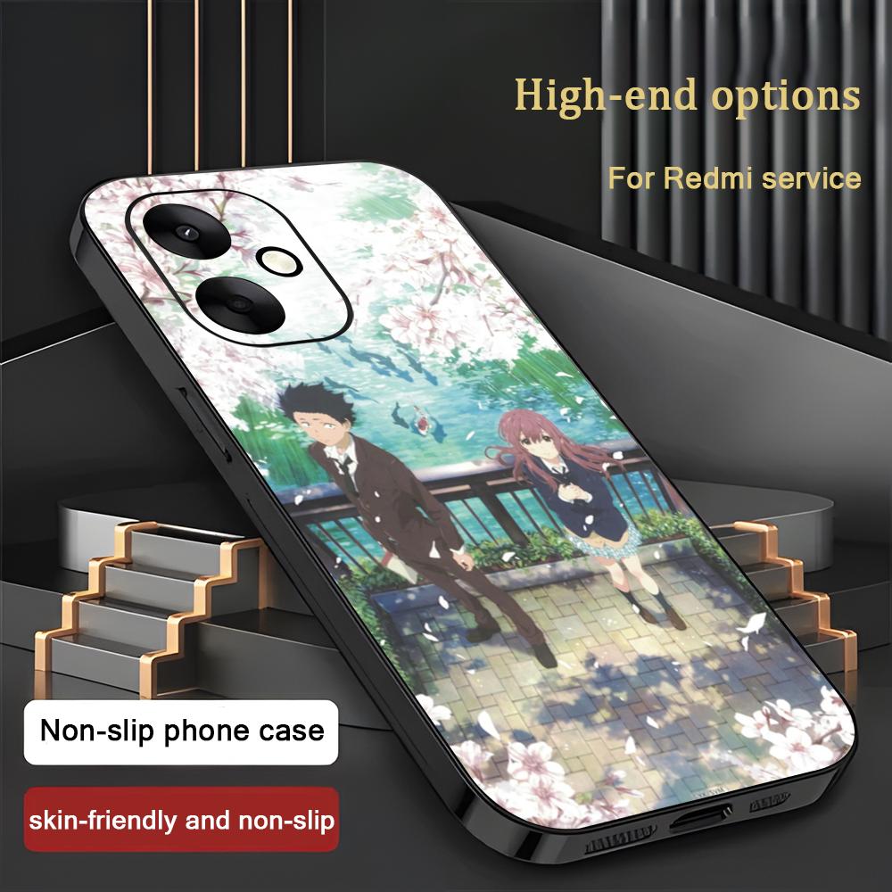 Popular Anime A Silent Voice Phone Case For Xiaomi Redmi 14C 13C 12C Note14 13 12 11 10 Pro Plus S Soft Black Phone Cover