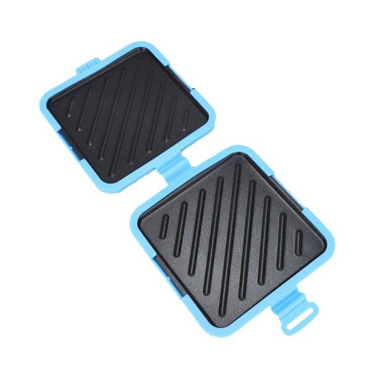 Microwave Toaster Sandwich Maker Baking Pan Non-Stick Dishwasher Safe Fast Even Cooking Sandwich Grill Pan for Home Office Breakfast