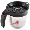 A84E-1000ML Oil Separator Measuring Cup And Strainer With Bottom Release For Gravy Sauces And Other Liquids With Oil Grease