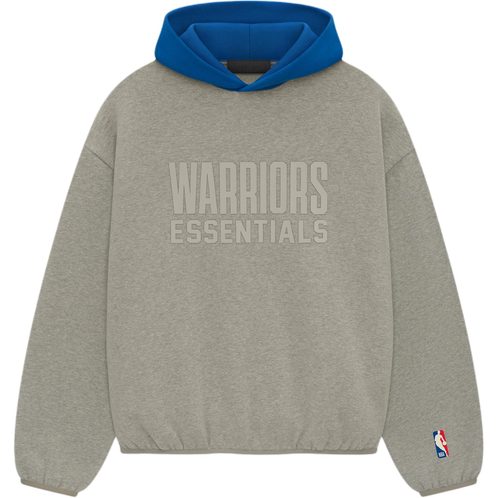 

Fear of God Essentials x NBA Golden State Warriors Hoodie серо-синие топы унисекс 192AL246502F L