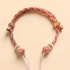 Achtsträngige handgeflochtene Kordel mit Panchang-Knoten für Damen-DIY-Schmuck - Goldener, Bernstein- oder Jadepfad.
