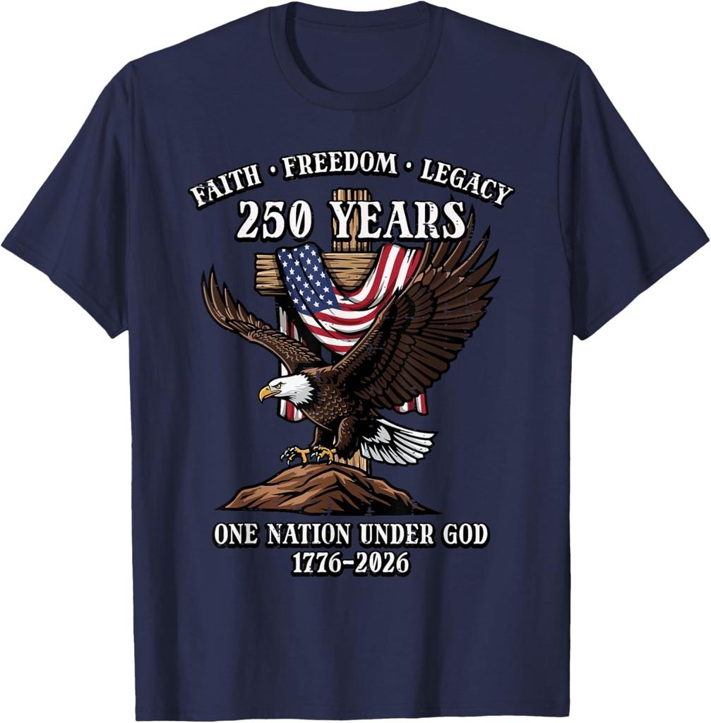 250 Years Faith Freedom Legacy Eagle 250th Anniversary USA Unisex T-Shirt