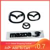 2025 Hot Plastic Car Front Emblem Trunk Badge Steering Wheel Sticker for Mazda 3 Mazda3 Body Badge Replaced Sticker Exterior Dec