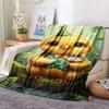 1PC Cute and heartwarming Print FlAannel Blanket, High quality Comfortable for All Seasons, Home Decor, Warmth and Comfort