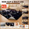 Twin Catgirls Black Lingerie Printed Rug Thick Nonslip Carpet For Gaming Room Study Living Room Home Party Decor Christmas Gift